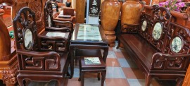  Bộ bàn ghế Móc Mỏ 6 Món Gỗ Gụ 100%– Đơn Giản, Tinh Tế Tai Đồ Gỗ Đồng Kỵ