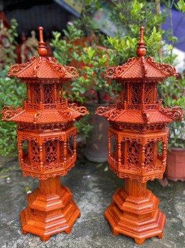 đèn lồng-đèn thờ gỗ mái chùa-tinh hoa đỉnh cao nghệ thuật trạm khắc thủ công