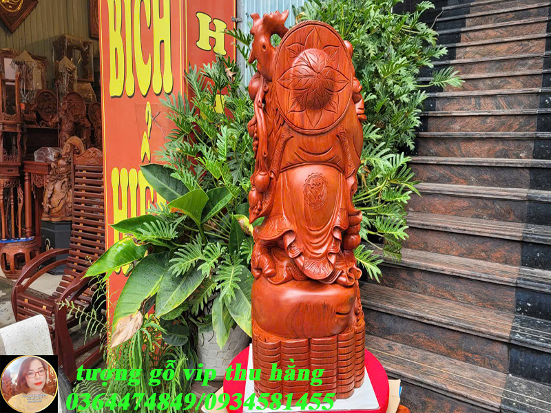 di lặc ngũ phúc đứng trạm khắc tinh xảo