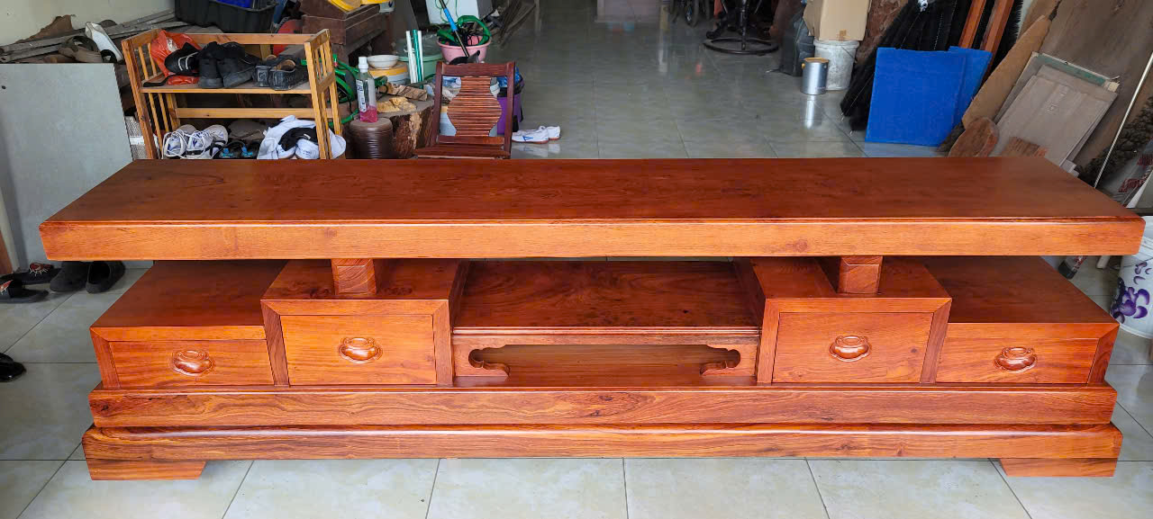 kệ tivi gỗ tự nhiên nguyên khối gỗ hương đá có ngăn kéo để đồ tiện lợi,bền đẹp,hiện đại