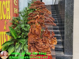 Tượng Chim Công gỗ hương ta – biểu tượng phú quý