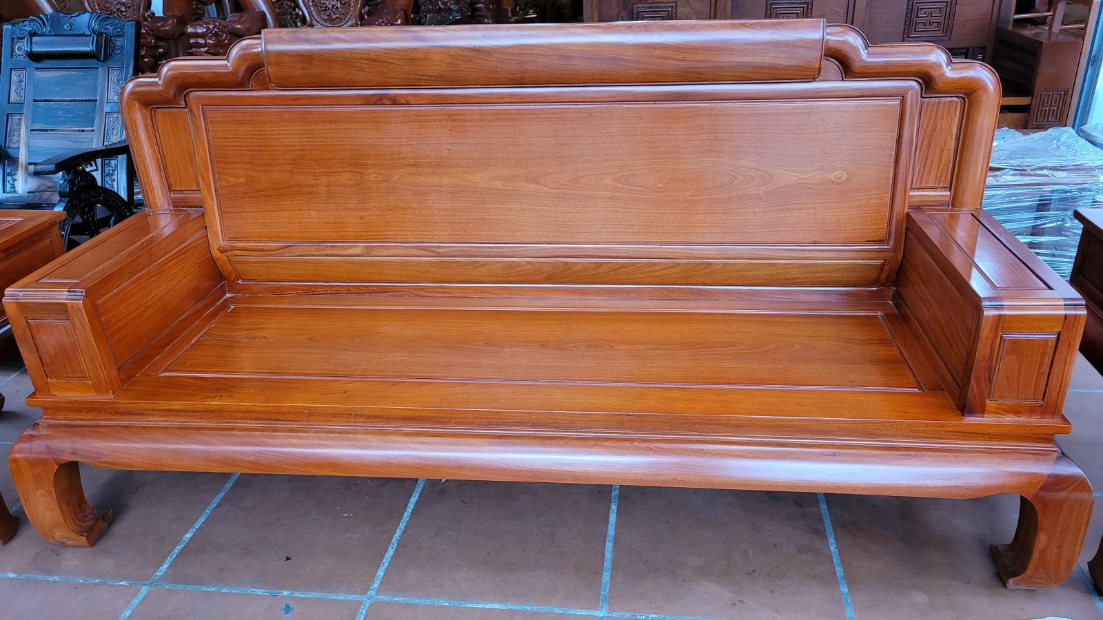 ghế văng dài bộ quốc sắc thiên hương gỗ hương