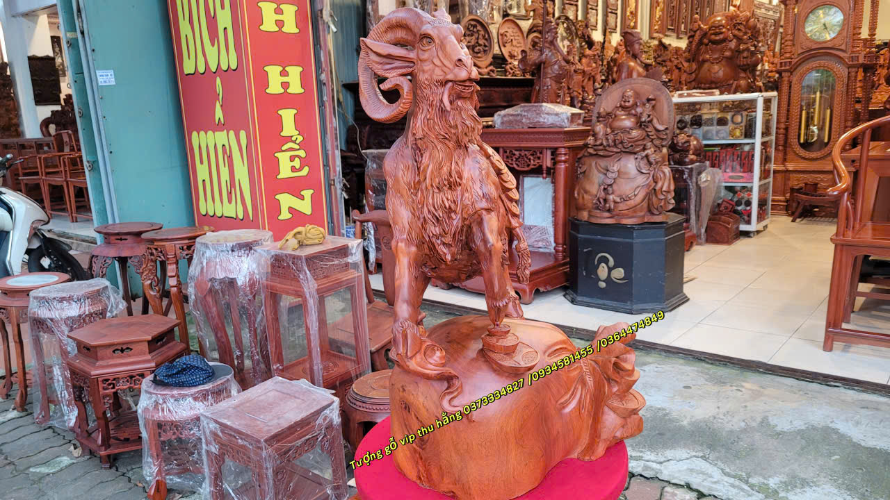 tượng dê hút phong thủy hút tài lộc vượng khí