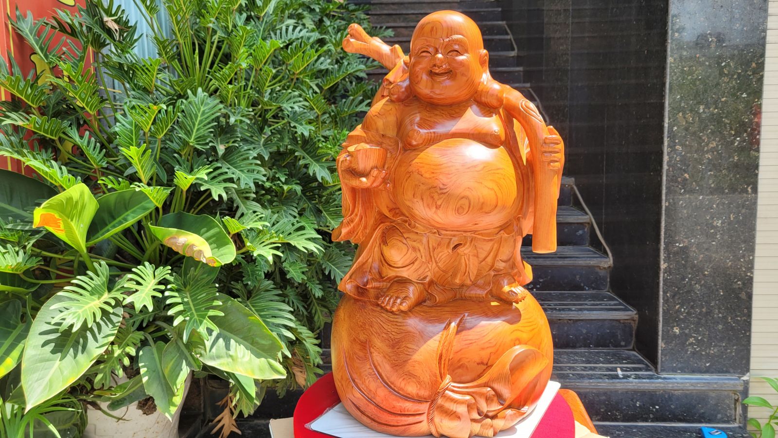 tượng di lạc gỗ hương đá hàng tuyển chọn