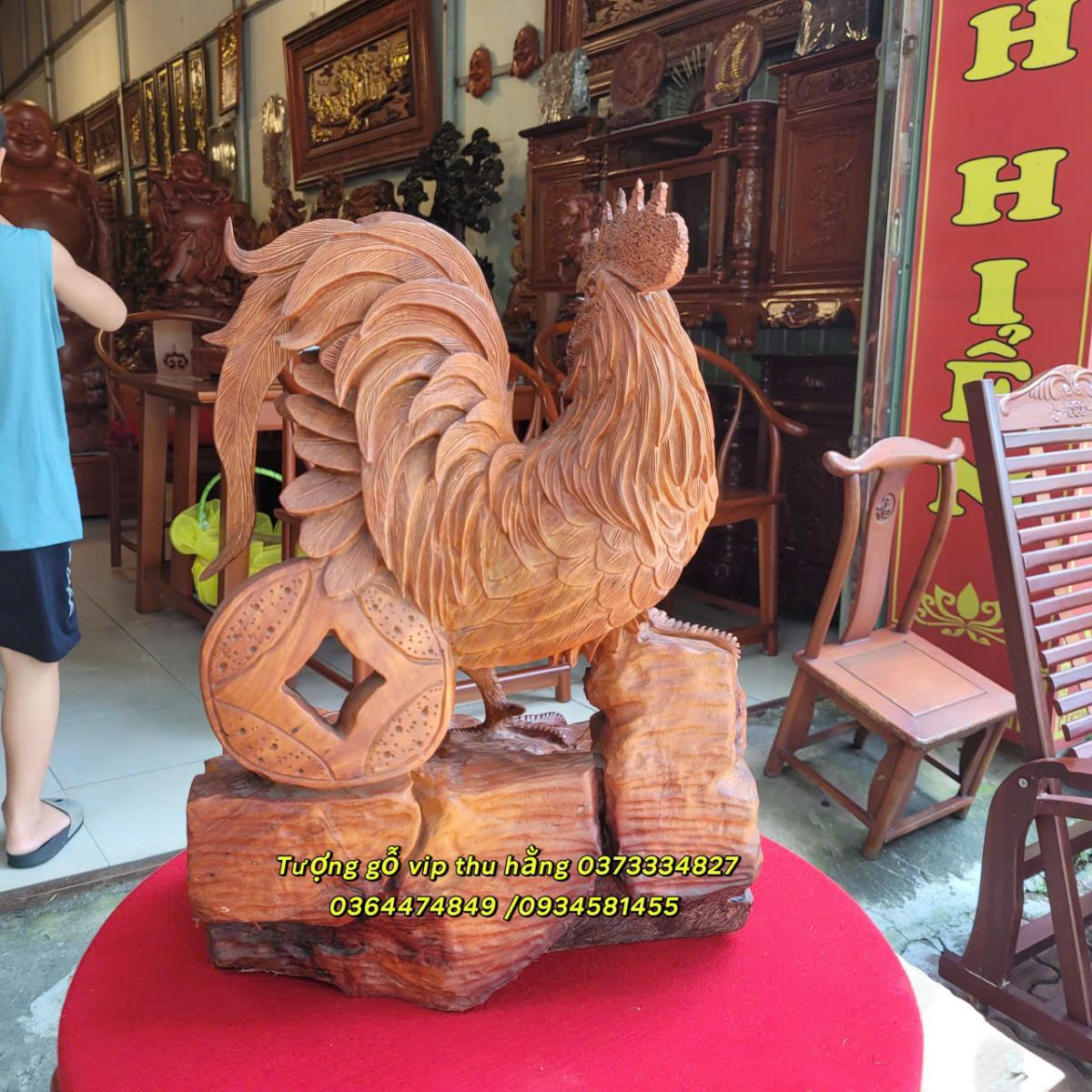 tượng gà phong thủy -tài lộc may mắn