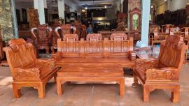 vẻ đẹp lộng lẫy kiêu xa của bộ bàn ghế như ý đầu voi gỗ hương đá giá bình dân