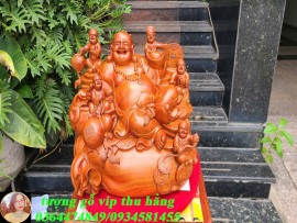 Khám phá Tượng Di Lặc Ngũ Phúc gỗ hương đá đẹp nhất hiện nay