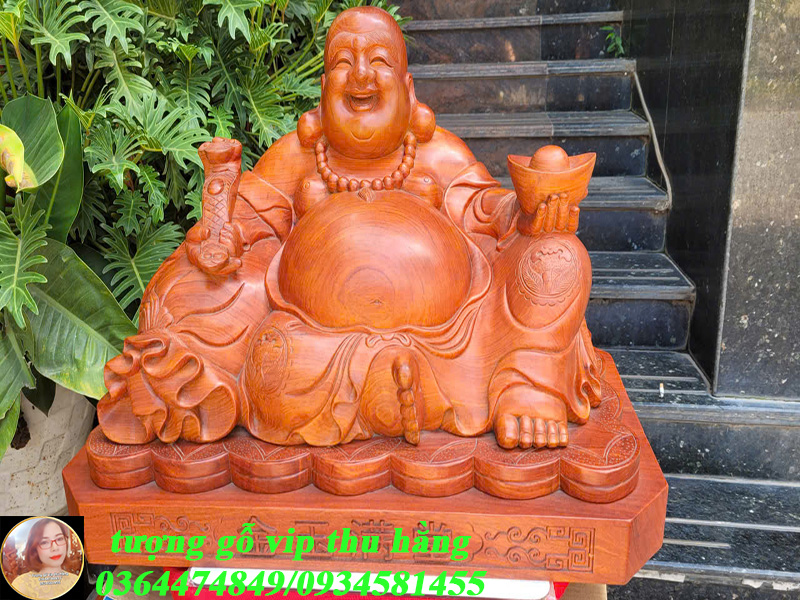 tượng di lặc như ý trơn gppx hương đá 