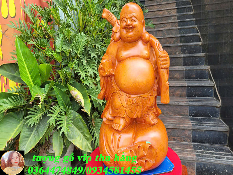 di lặc khác bị gỗ hương đá nguyên khối