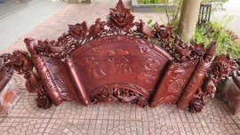 Cuốn Thư Câu Đối Gỗ Gụ Ta – Đồ Thờ Cao Cấp Sang Trọng Bền Đẹp